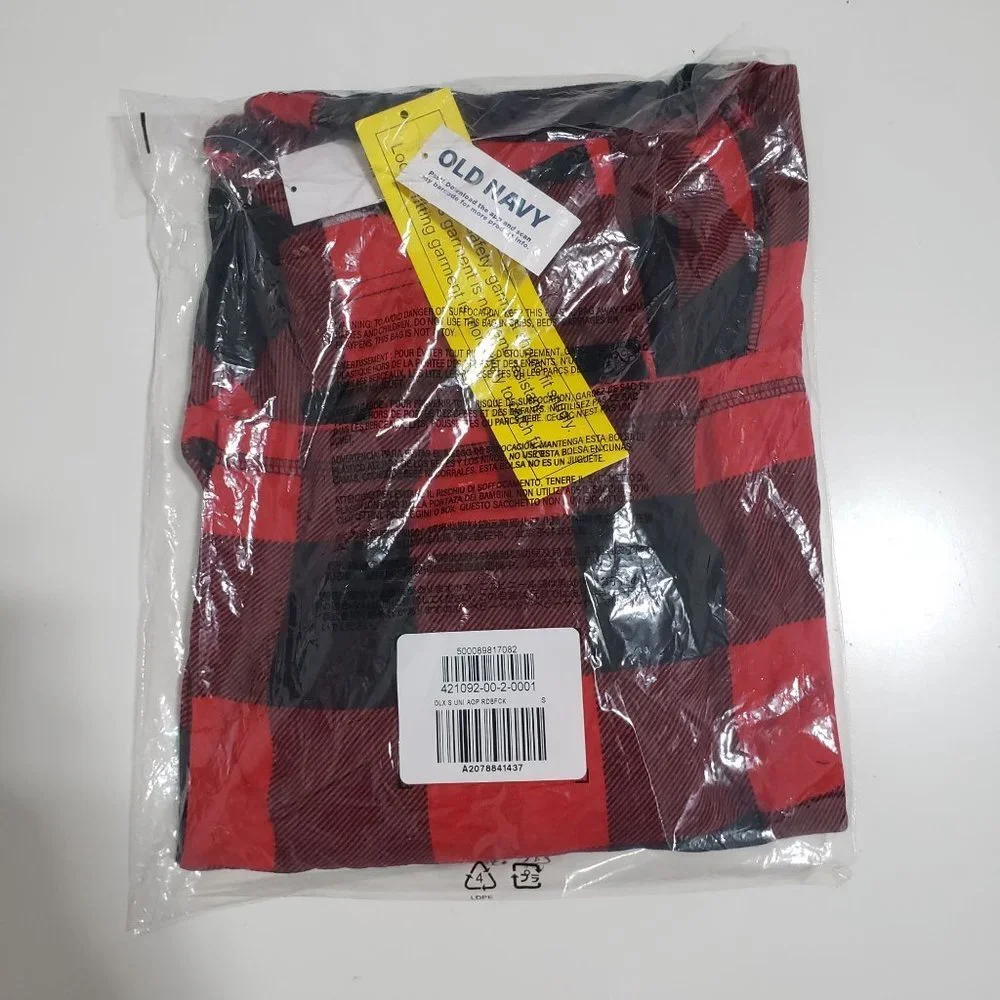 NWT Old Navy Matching Print Snug-Fit Pajama Set‎ for Kids in Red Gingham